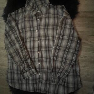 Men's Plaid Button-Up Shirt